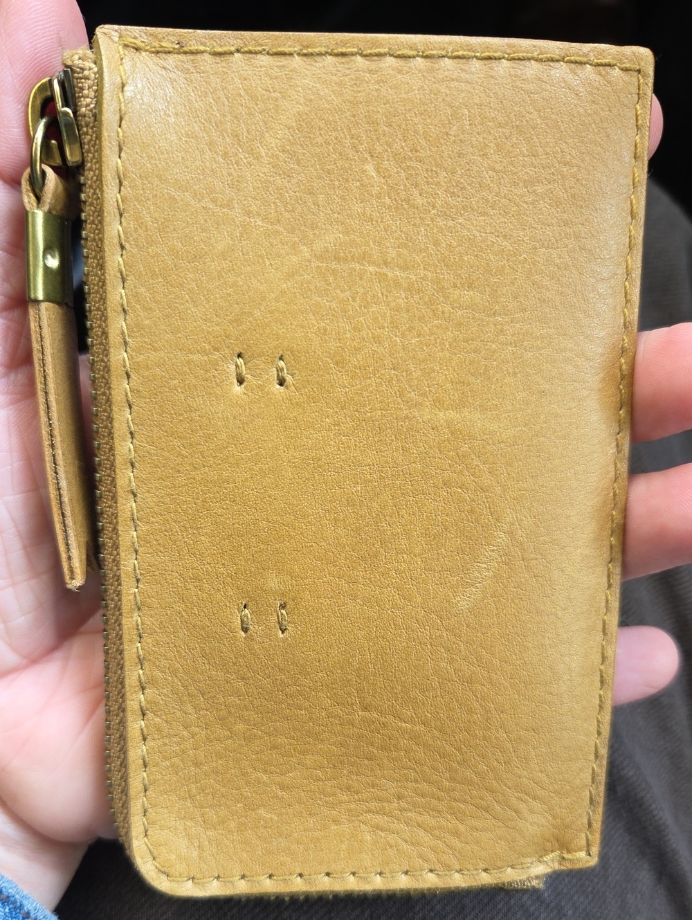 Madewell Leather Zip Card Case Wallet - Picture 2 of 7